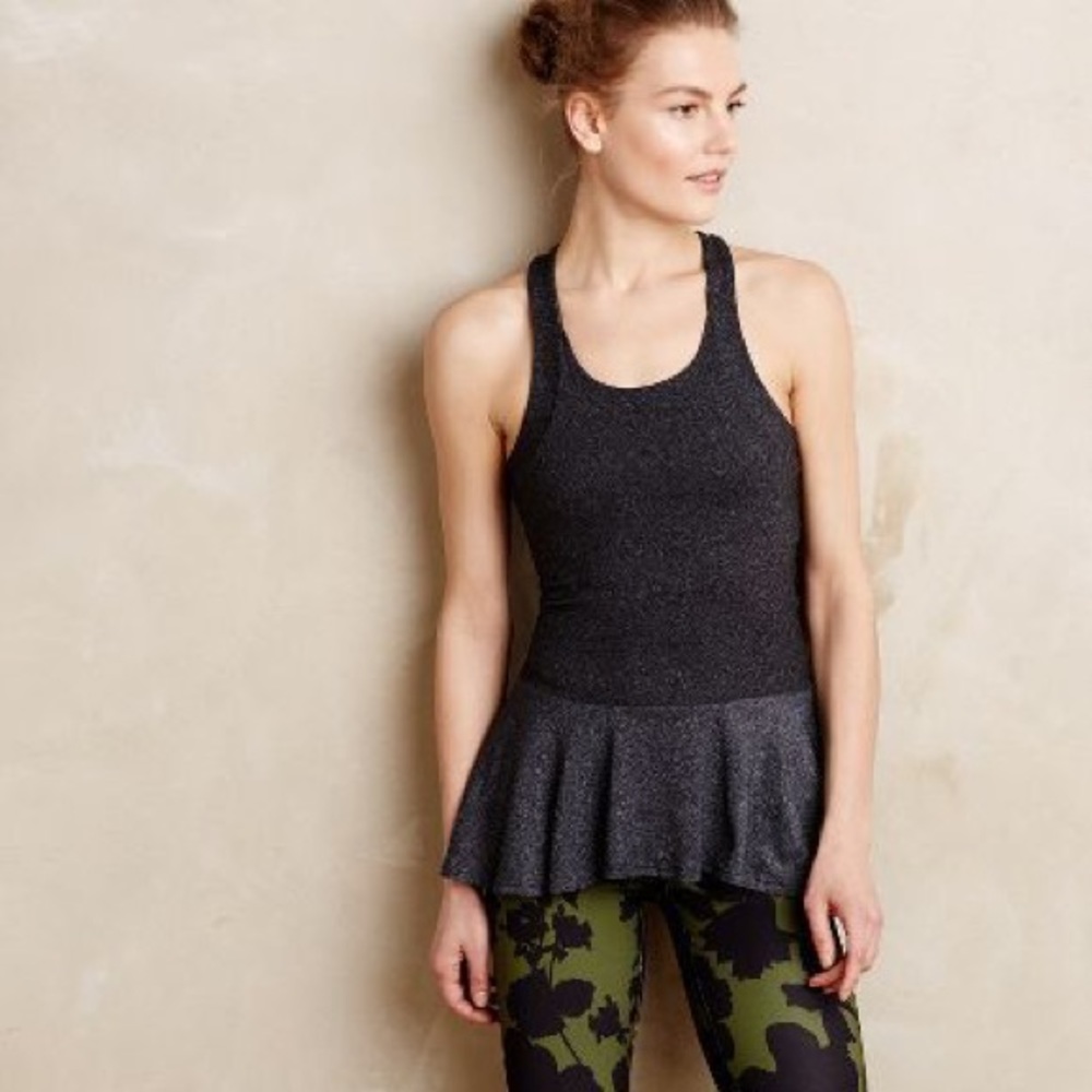 Anthropologie Peplum Workout Top